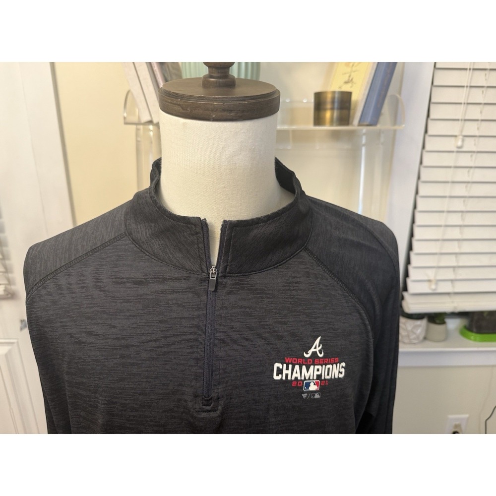 Fanatics Atlanta Braves Zip pullover shirt top 2021 champions XXL Men's MLB